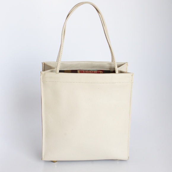 Bonnie Cashin for Coach Bag Tiny Shopping Bag Bone Leather Vintage 60s NOS NWD - Picture 8 of 12